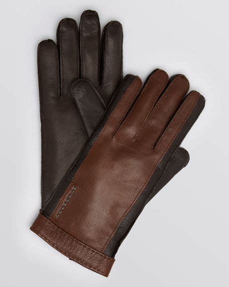 burberry brown leather gloves|Designer Hats & Gloves for Men .